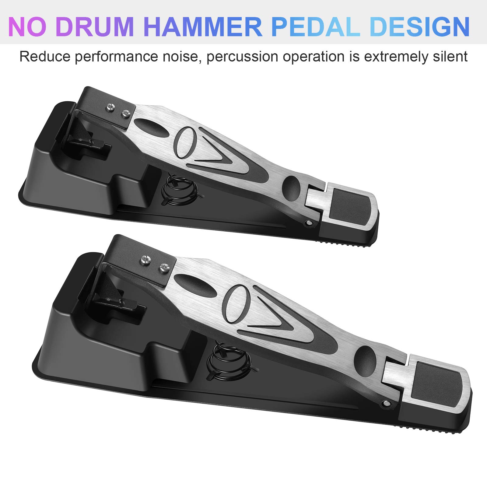 ZHRUNS Electric Drum Set Electronic Kit with 4 Drums 3 Cymbals,254