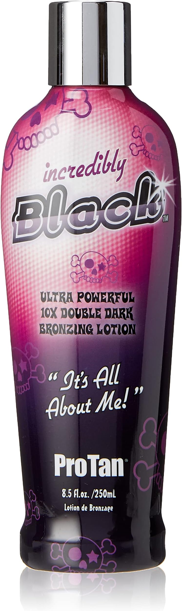 Pro Tan Incredibly Black Ultra Powerful 10X Double Dark Bronzing Lotion, with Vitamin A and E, shea butter and coconut oil - 250 ml