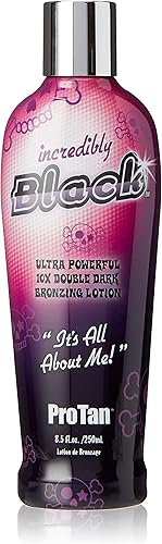 Pro tan PT-00-1088 Pro Tan Loción bronceadora doble oscura increíblemente negra, 8.5 onzas