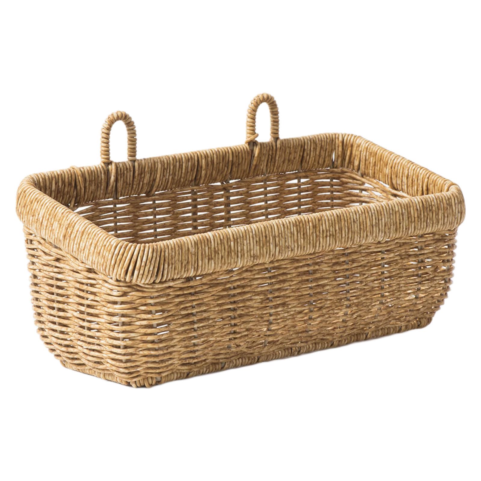 HDOYTXXM Rattan Wall Hanging Basket Artistic Storage Organiser Perfect for Living Spaces Home Organization Tool Wall Mounted Planner