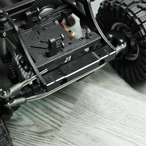 Miniatura 7 de INJORA Soportes de parachoques delantero y trasero - Soportes de parachoques de aluminio CNC para 1/10 RC Crawler Axial SCX10 PRO actualización
