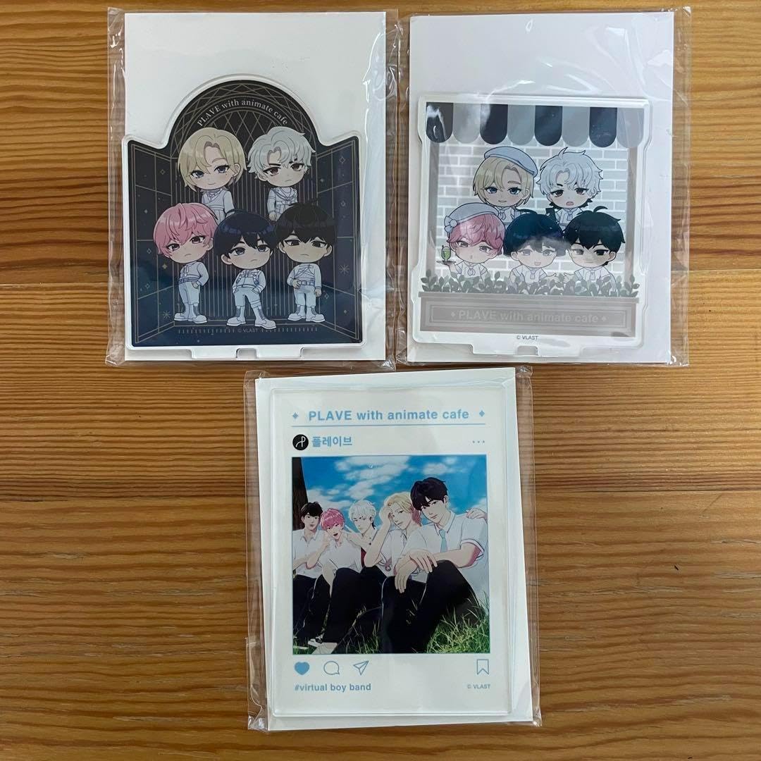 Amazon.co.jp: PLAVE韓国 アニメイトカフェ アクリルスタンド 5人 3点 