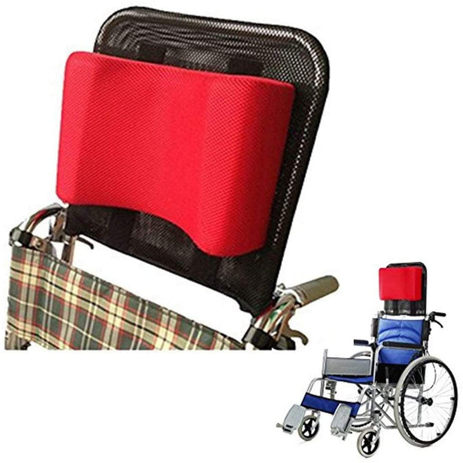 Reposacabezas para Silla de Ruedas, Soporte para el Cuello, Acolchado Ajustable para la Cabeza, cómodo cojín para el Respaldo del Asiento para Adultos, Accesorios universales portátiles para sillas d