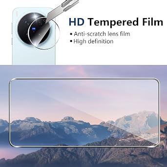 Screen Protector for Vivo X300 Pro 5G Tempered Glass [2+2] Pack of 2 Screen Protectors + 2 Pieces Camera Protection HD 9H Hardness Glass Screen Protector