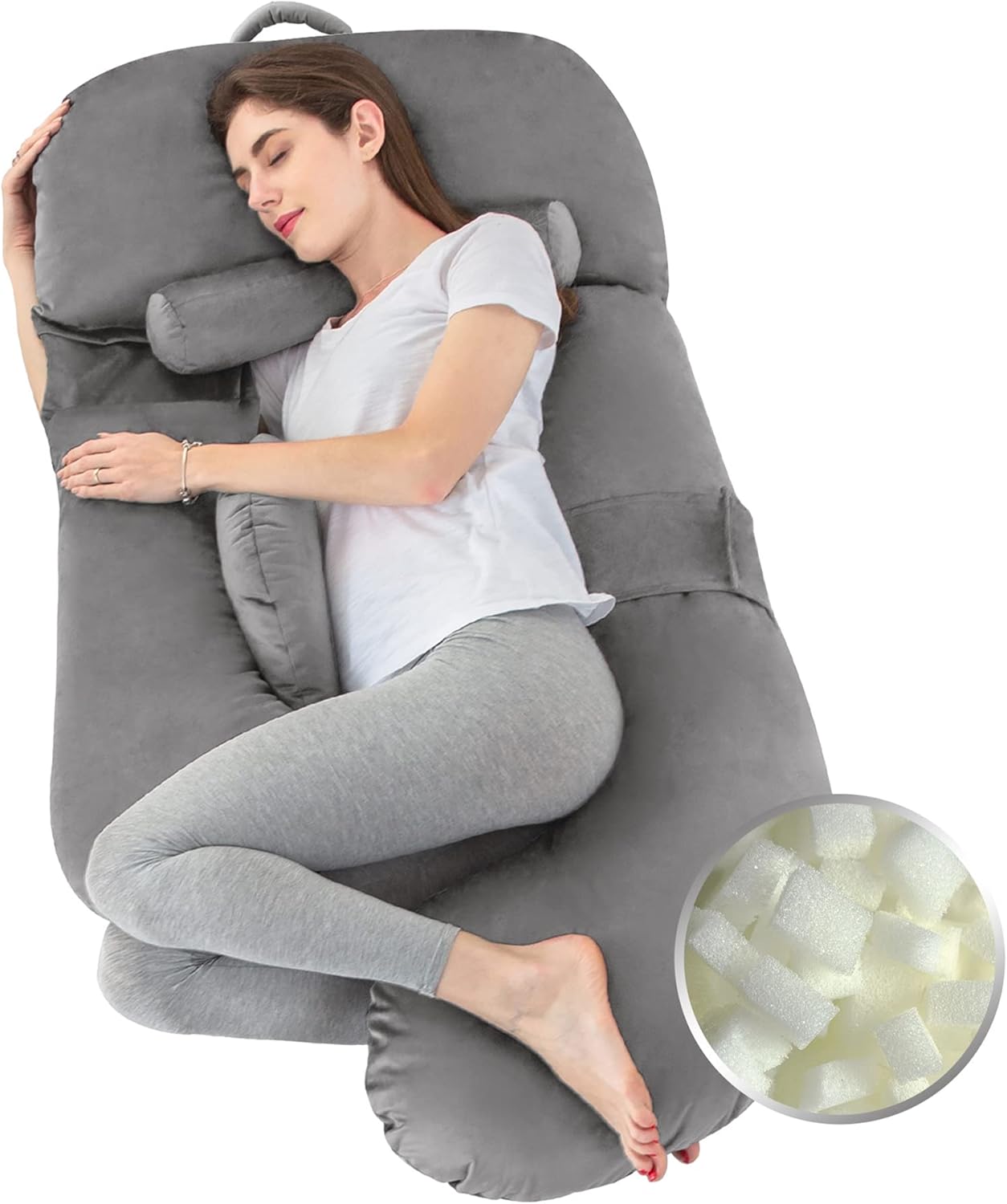 LUXETILE Full Body Pregnancy Pillow U Shape, Extra Large