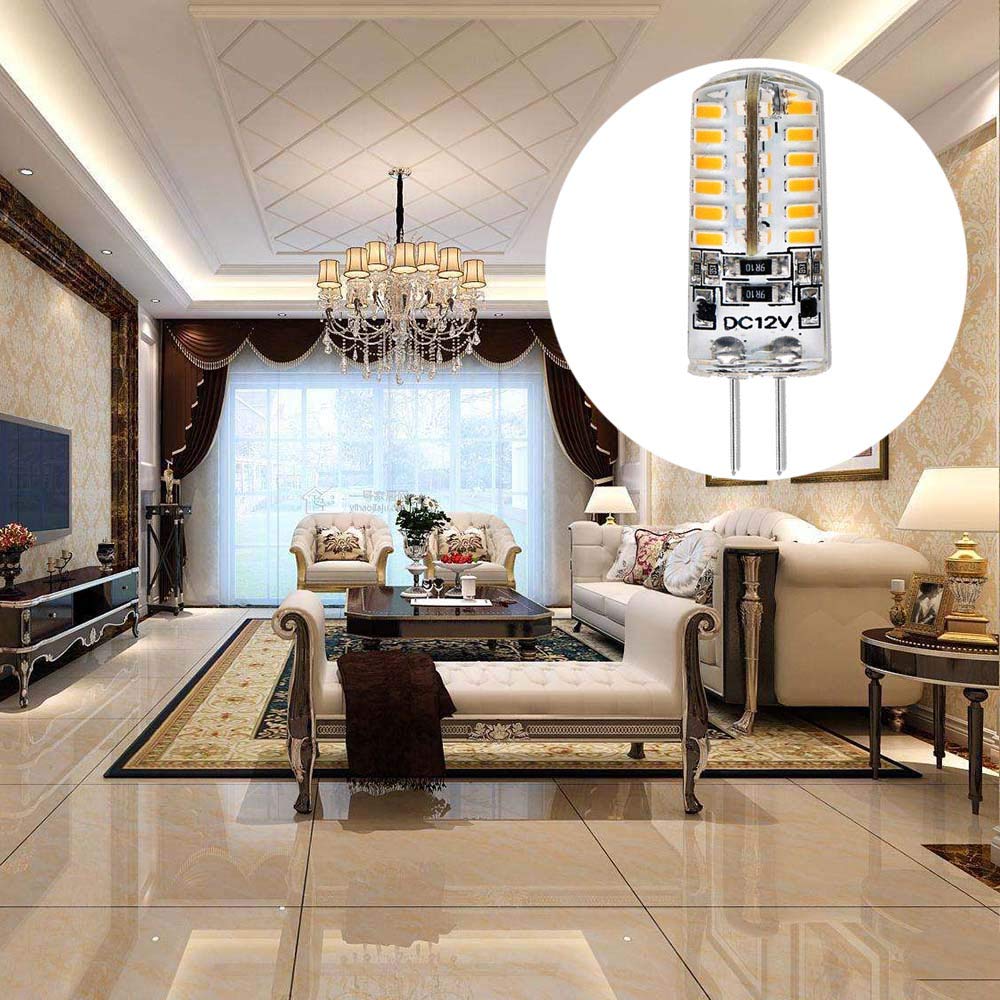 4W G4 Base DC 12V LED Lamp Bulb 48 LED SMD3014 LED Mini Corn Light Bulb Equivalent 30W — view 5