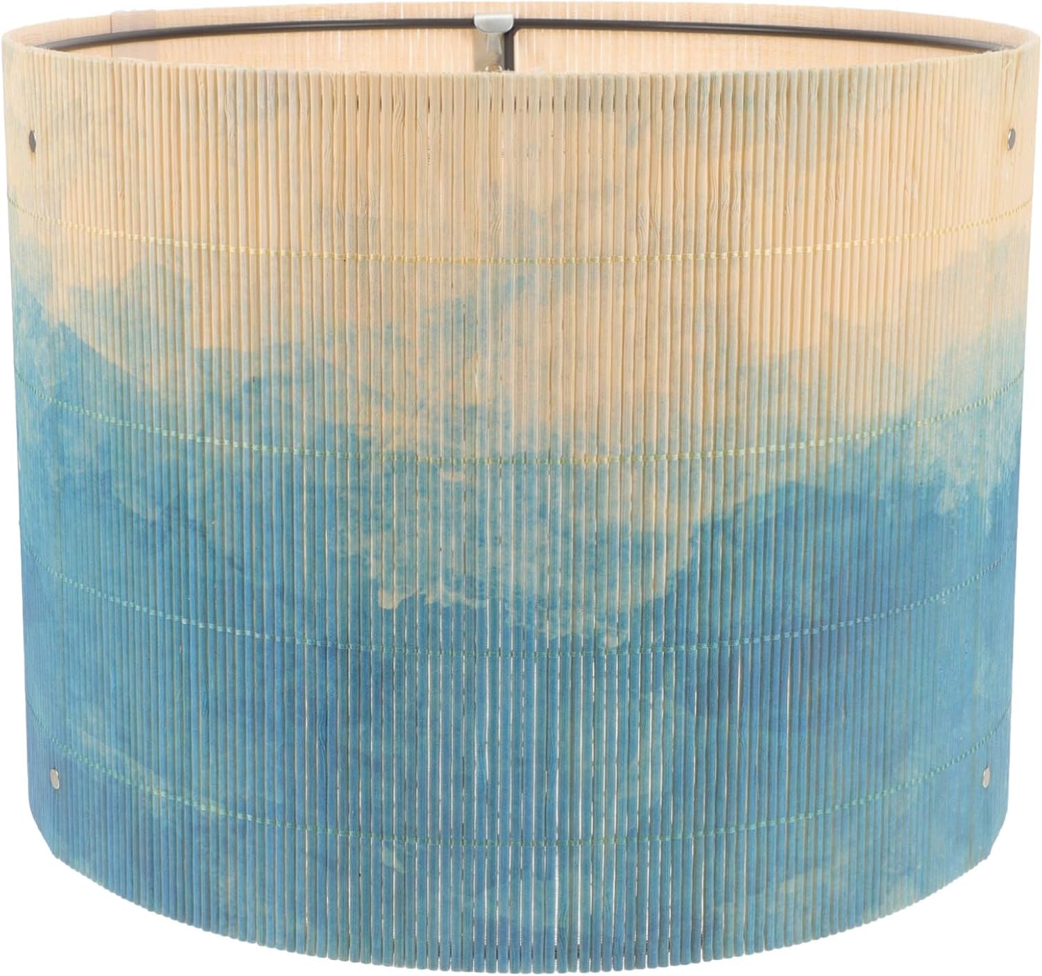 TOYANDONA Bamboo Lamp Shade Chandelier Lamp Lampshade E27 Japanese Style Light Cover Drum Clip- On Spider Construction Shade for Table Lamp Floor Light Accessory Blue TOYANDONA Bamboo Lamp Shade Chandelier Lamp Lampshade E27 Japanese Style Light Cover Drum Clip- On Spider Construction Shade for Table Lamp Floor Light Accessory Blue