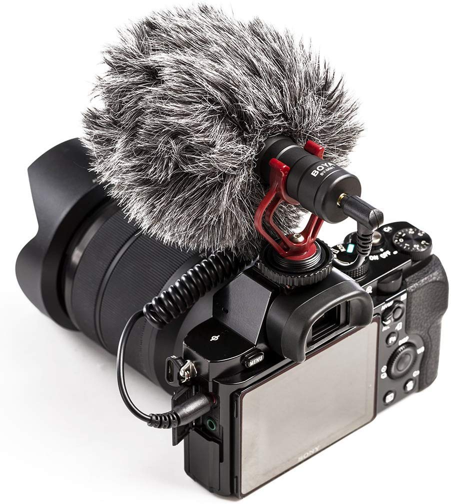 BOYA by-MM1 mikrofon wideo YouTube Vlogging Facebook Livestream Recording Shotgun Mic do iPhone Samsong Smartphone DJI Osmo Mobile 2/3, do Zhiyun Smooth 4/q2, Freevision vilta m Pro, Feiyu Gimbal