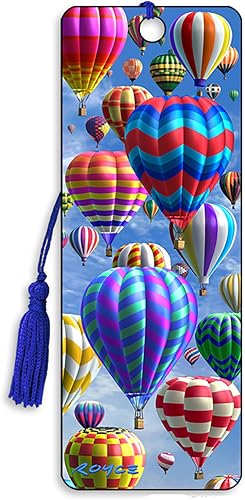 3D "Hot Air" (Balloons) Bookmark Featuring The Artwork of Royce B Mcclure - by Artgame