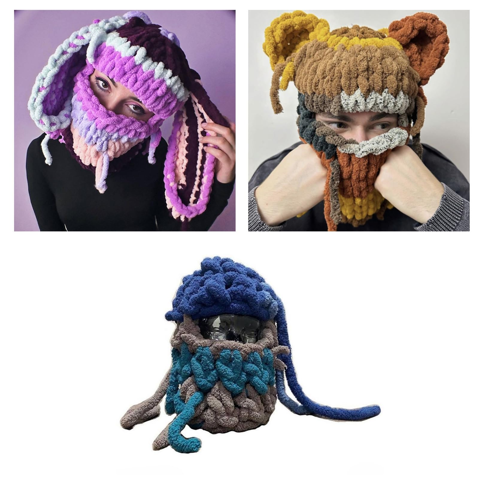Amazon.co.jp: ハンドメイド バラクラバ ネックプロテクトハット 