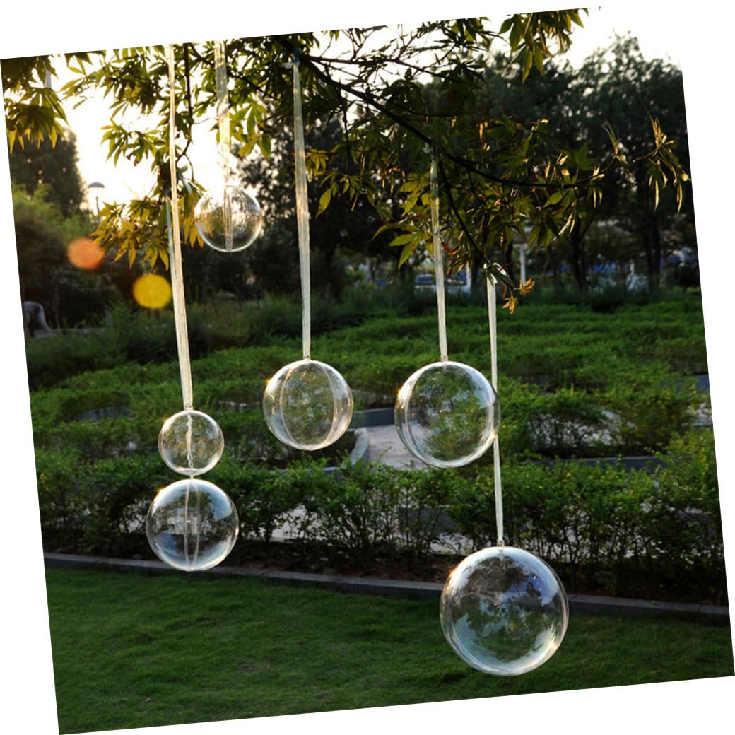 Amosfun 3 Set Palla Vuota Di Natale Palline Sospese Trasparenti Palline Riempibili Fai Da Te Christmas Tree Alberelli Di Natale Abbellimento Festivo Decorazione Esterna Abs 10 Pezzi * 3