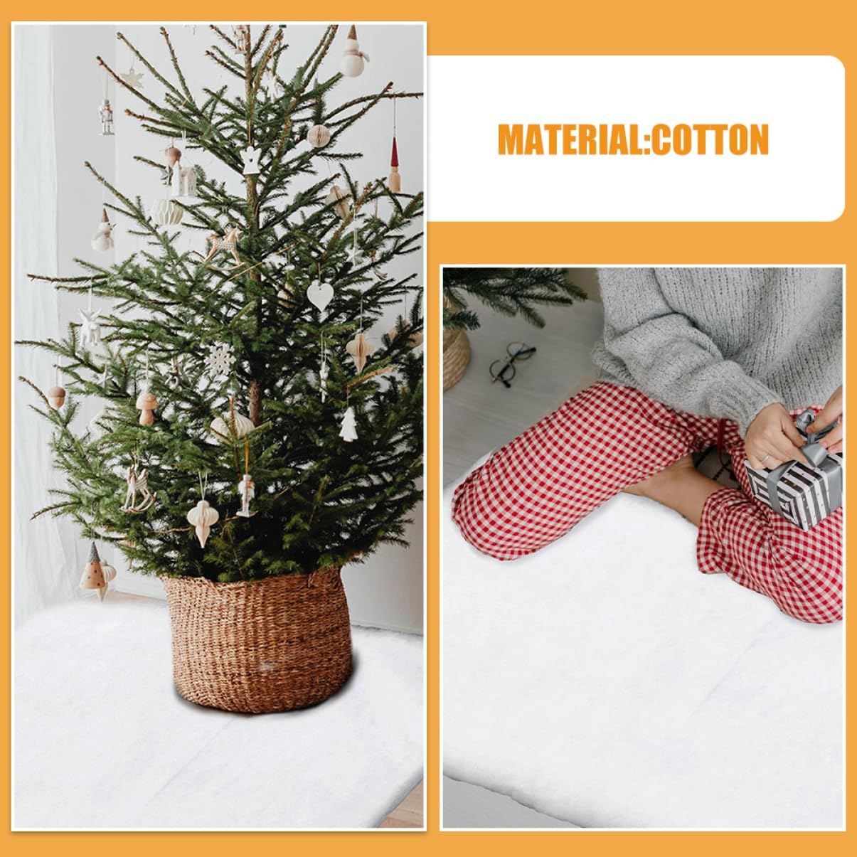 Cabilock 2pcs Thick White Artificial Snow Blanket for Christmas Decorations Realistic Faux Snow for Scenes Safe Material for Holiday Fun and Indoor Use