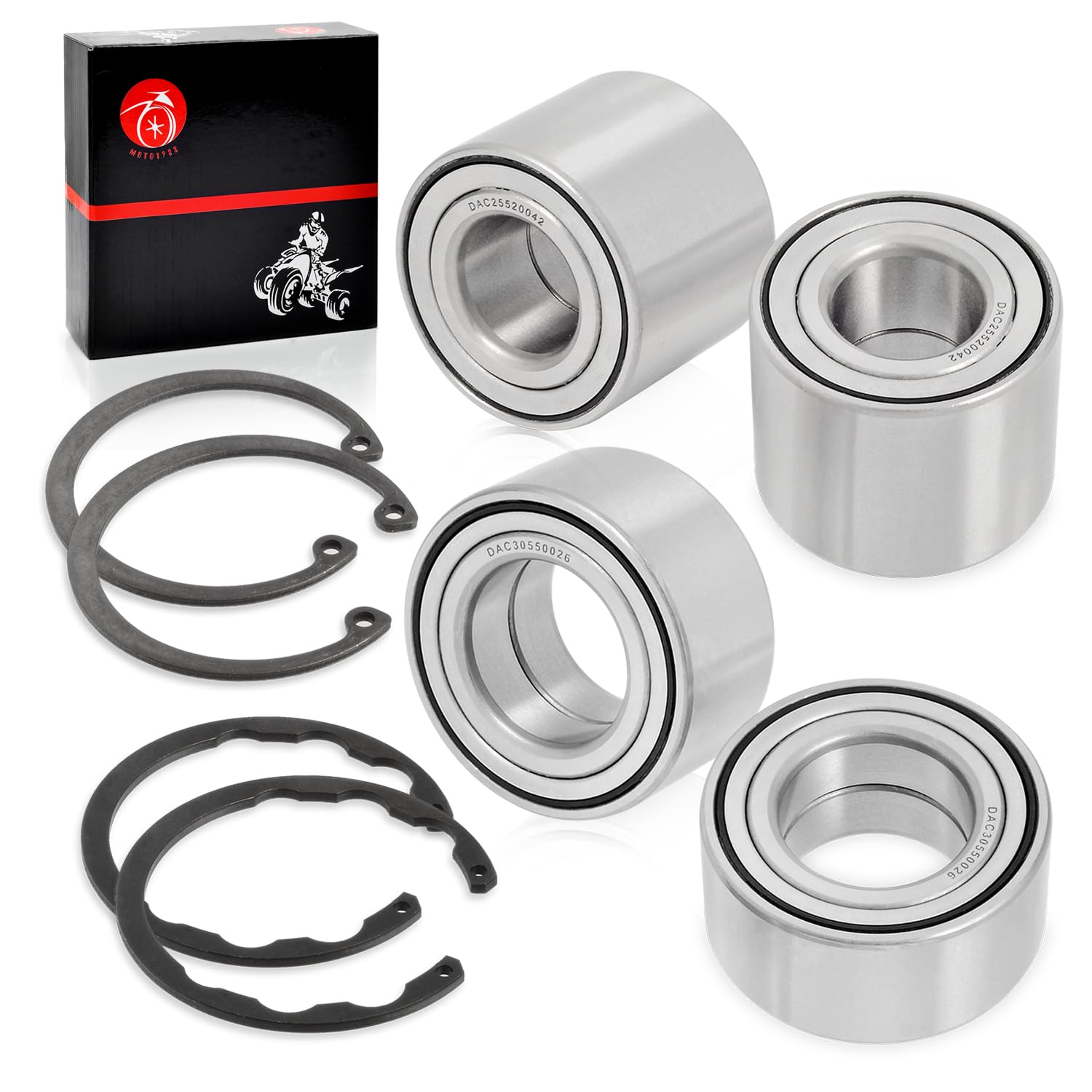 Amazon.com: Wheel Bearing Front & Rear + CIRCLIP for Kawasaki