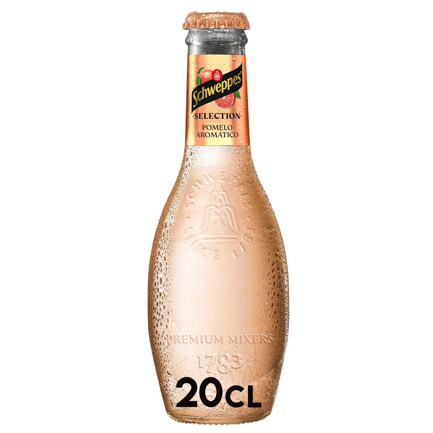 Schweppes Selection Tónica con Pomelo - Vidrio, Pack 6 cestas 4 x 20 cl (total: 24 botellas)