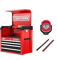 Vista 3 de CRAFTSMAN S2000 - Cofre de 4 cajones de 26 pulgadas con luz y división (CMST32642BK)