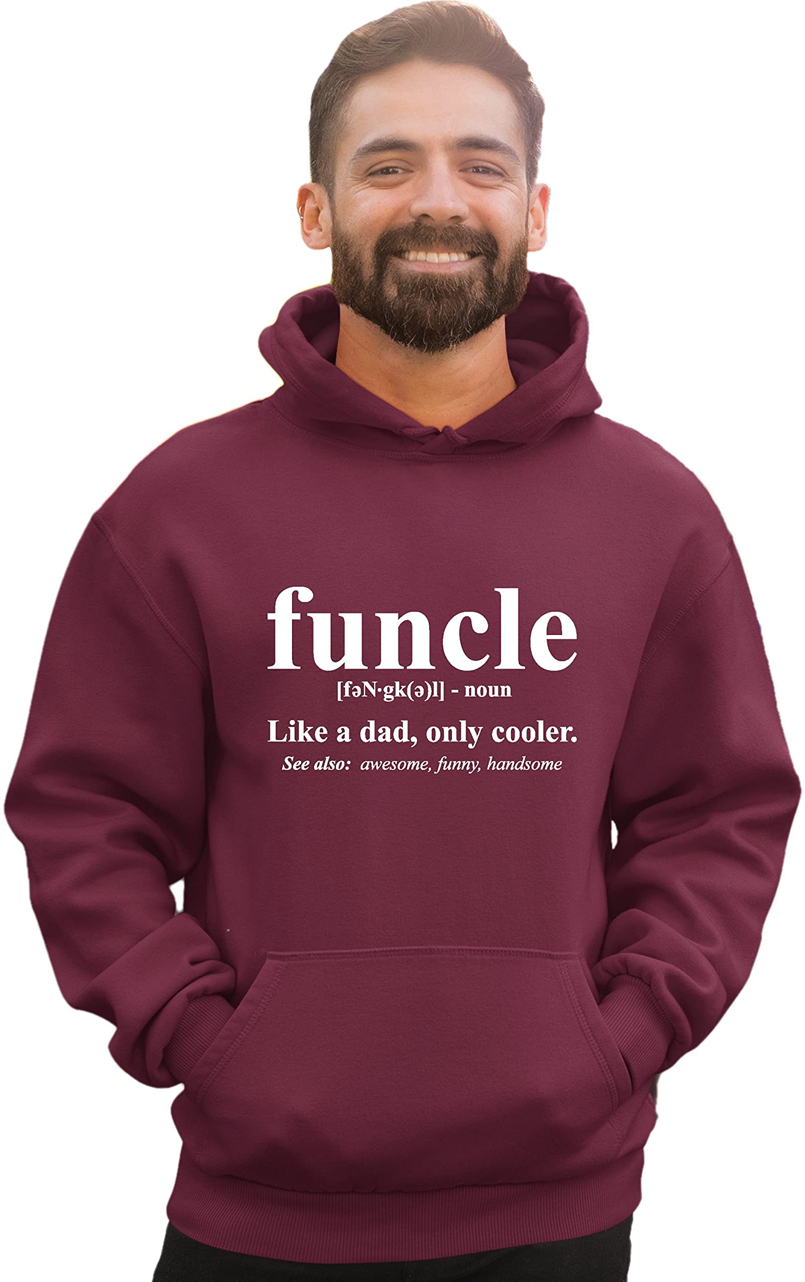 Go All Out Funcle Funny Uncle Mens Women Sweatshirt Hoodie