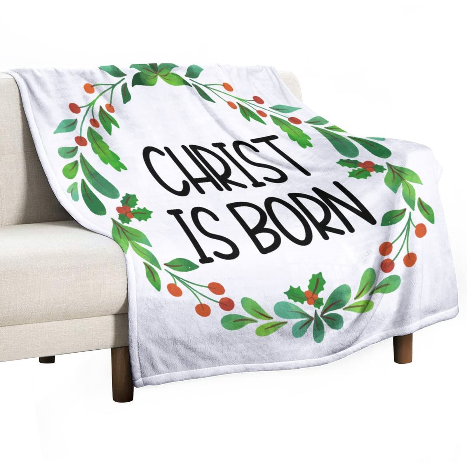 Couverture chaude en flanelle de Noël pour un hiver douillet sur votre canapé