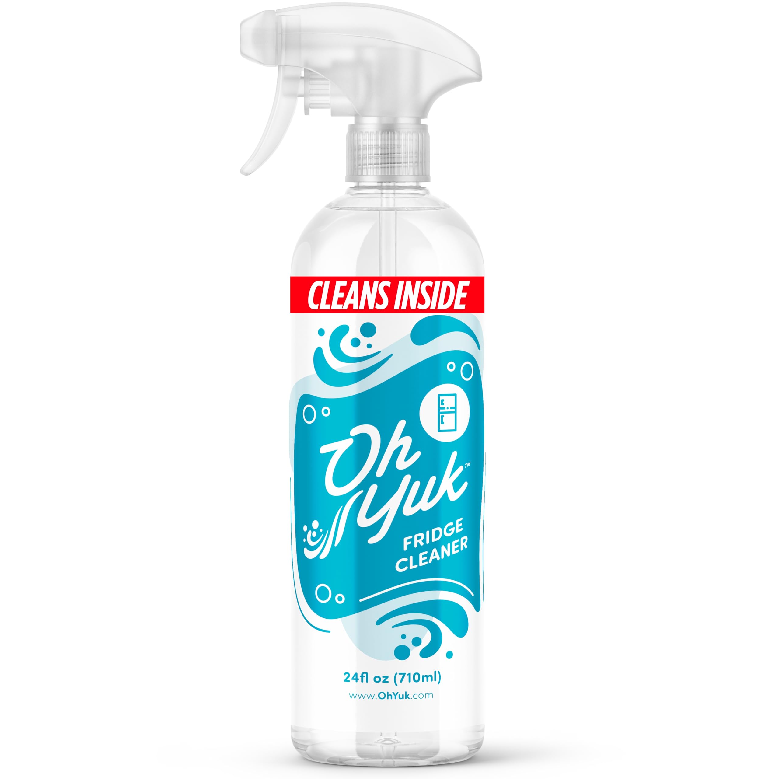 Oh Yuk Fridge Cleaner – Cleans Inside Refrigerator for Spotless, Food-Contact Safe Surfaces | Biodegradable, Vegan, Cruelty-Free | Effortlessly Lifts