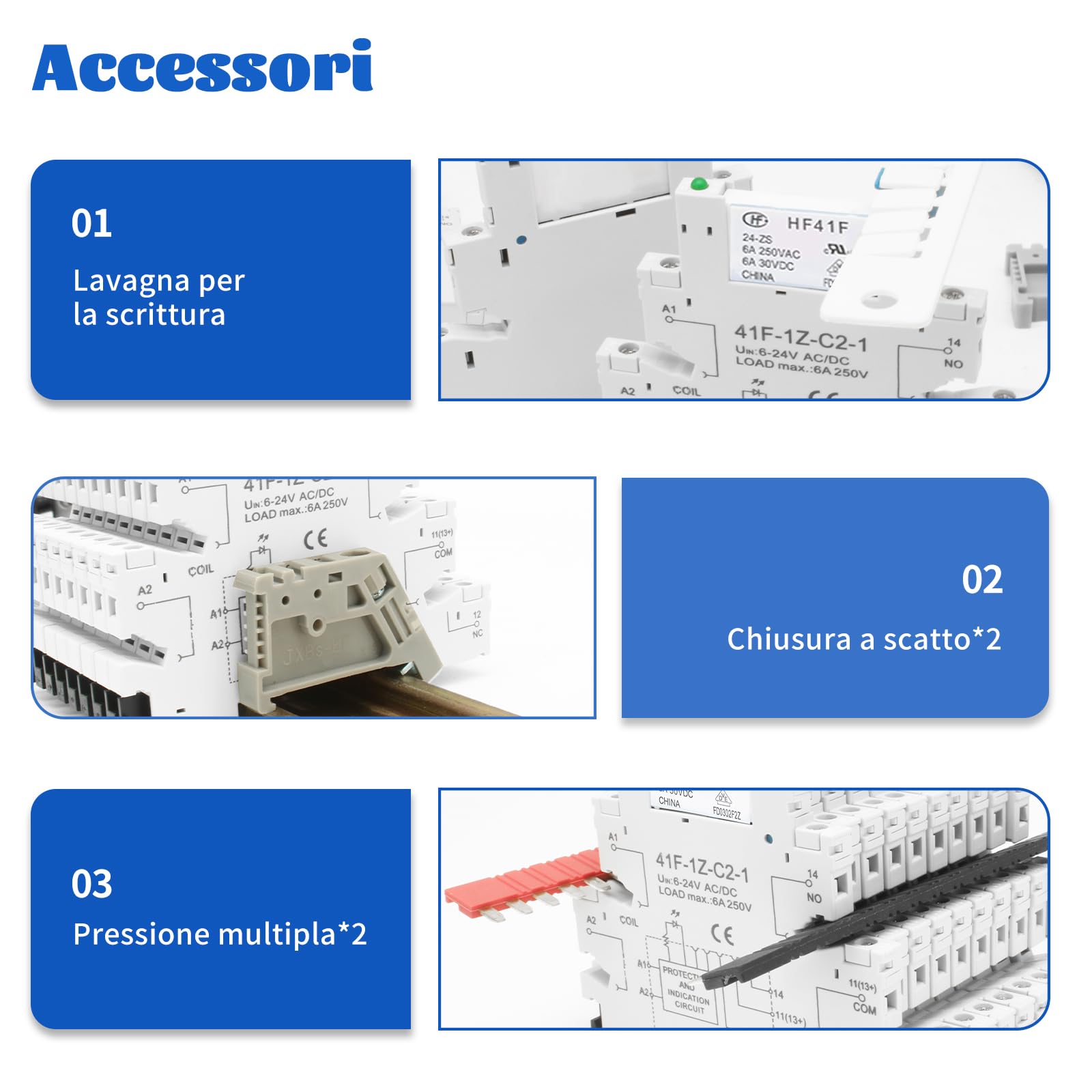 (10pcs)24V Relé Din Rail potencia en miniatura;Silm,Electroválvula PLC,5 Pin SPDT con Push in Socket,Bobina dc/ac,electromagnético,Max 6A 250VAC