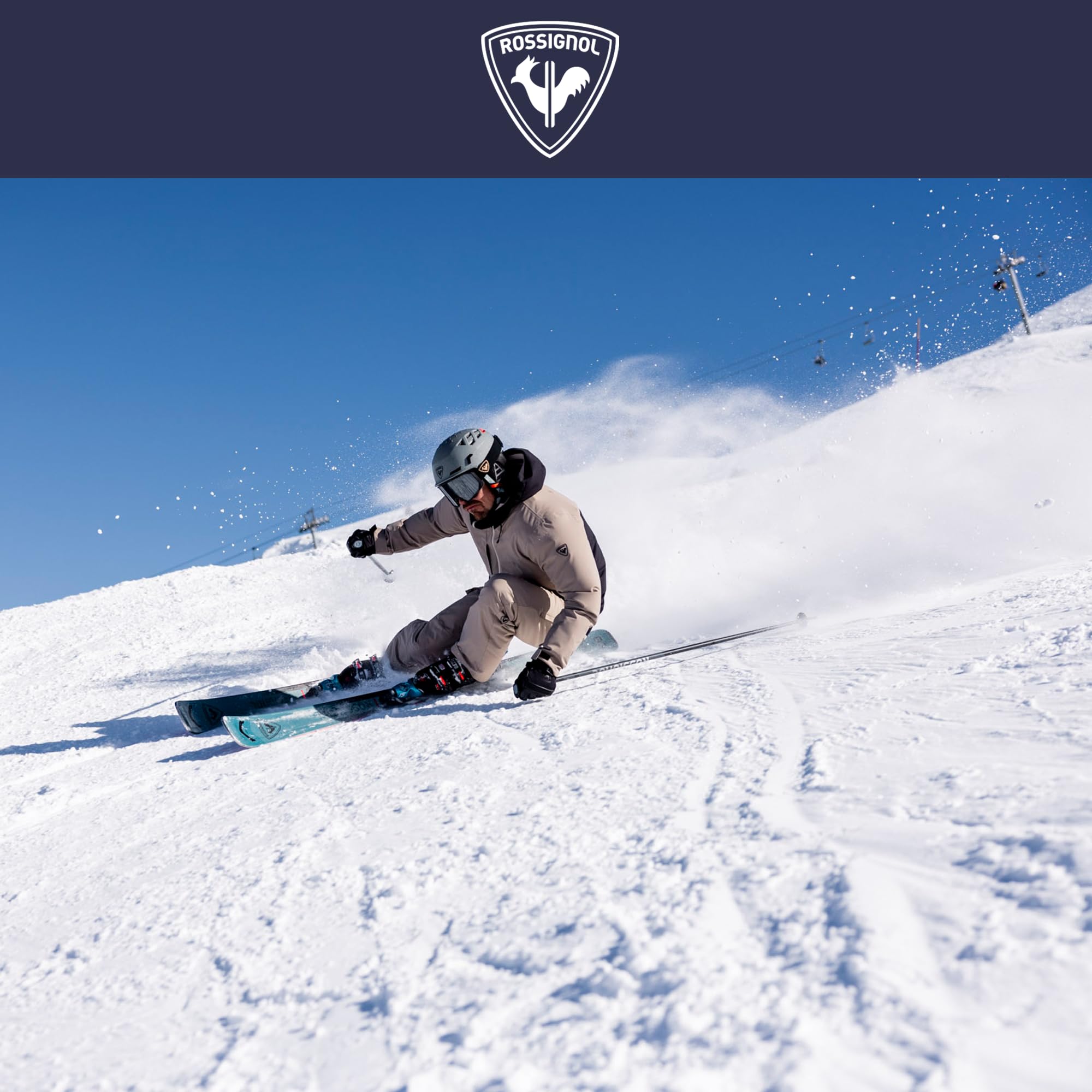 Rossignol Bâtons de ski alpin Tactic – Bâtons de ski alpin robustes et légers