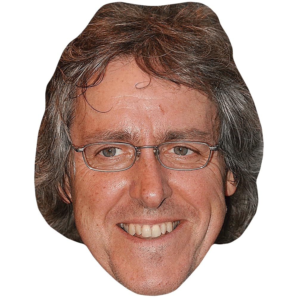 Griff Rhys Jones (Glasses) Celebrity Mask, Flat Card Face, Fancy Dress Mask