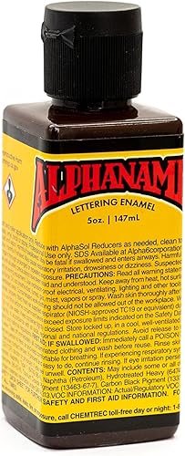 Miniatura 53 de Alphanamel Imitation Gold - Pintura esmaltada para rayas, pintura de letreros, letras, bellas artes, 36 colores, varios tamaños, 2.5 onzas azul