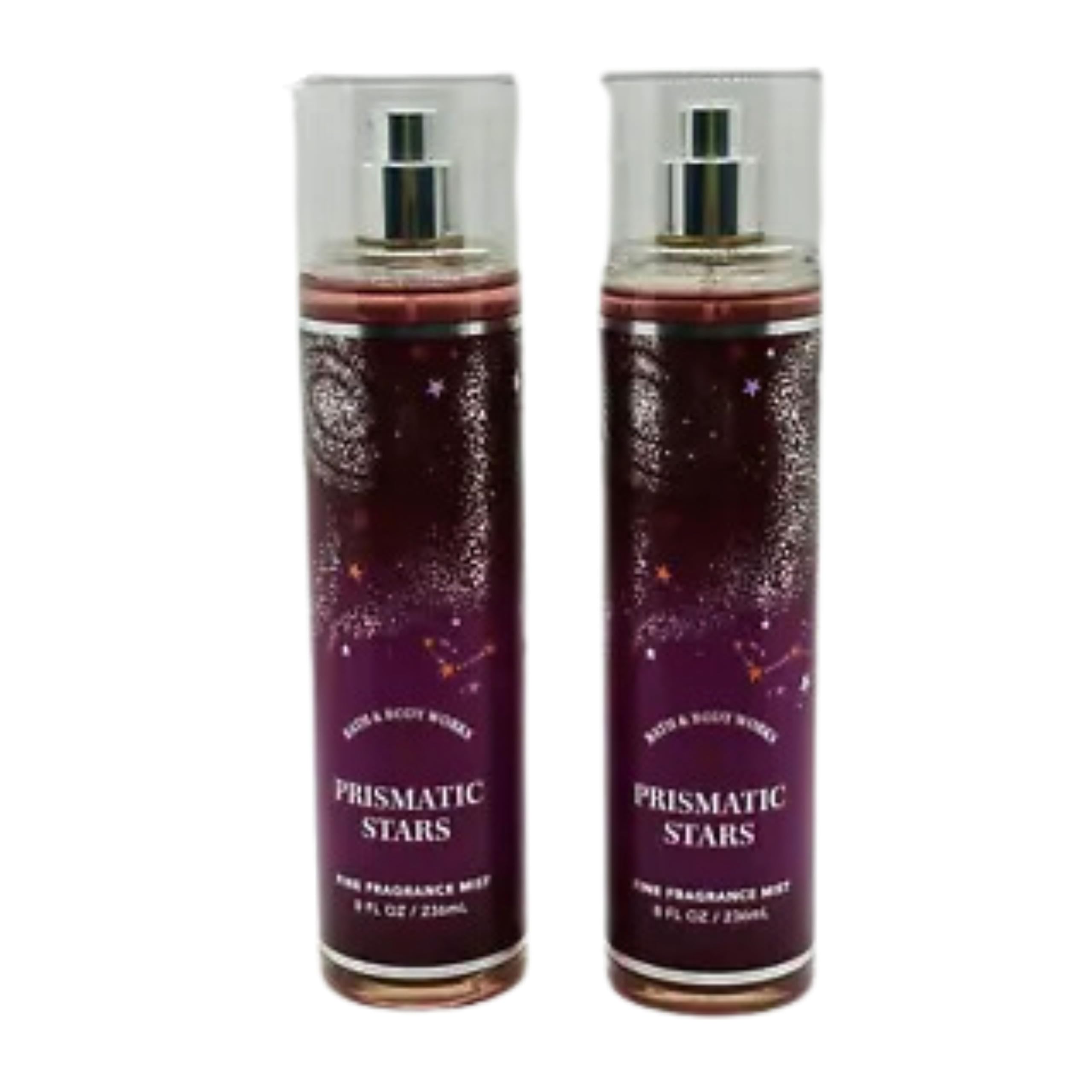 Fine Fragrance Mists, Set of 2, 8oz Each Bottle (Prismatic Stars)