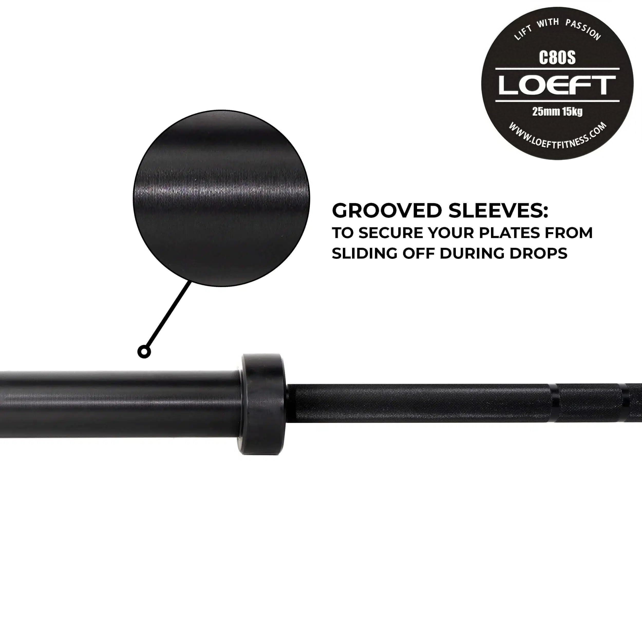 Amazon | LOEFT 6フィート オリンピックバーベル 15kg 25mm レディース