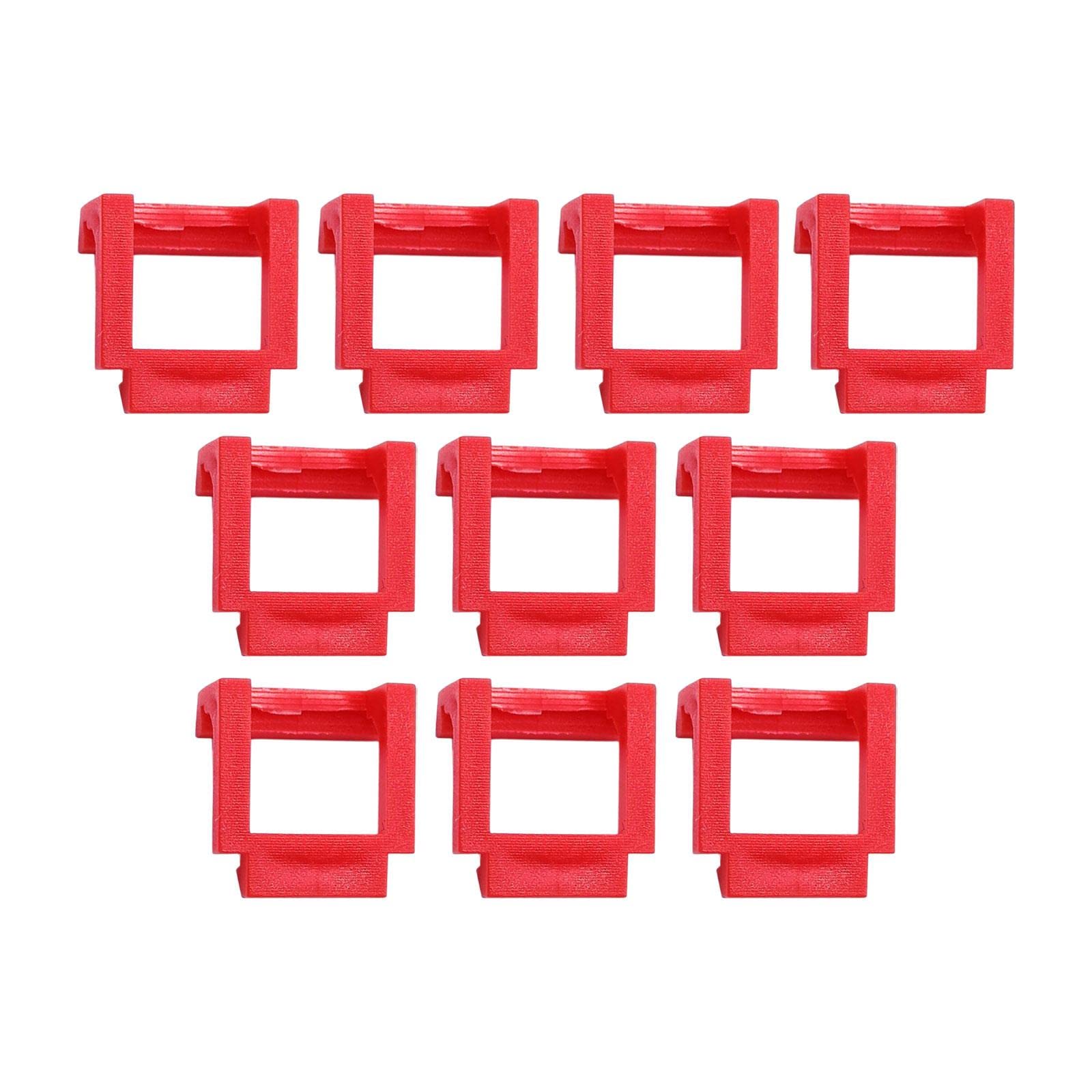10 Pieces Pci-E Riser Card Retainer Computer Components PCIe Fixing Buckle Red-picture-29