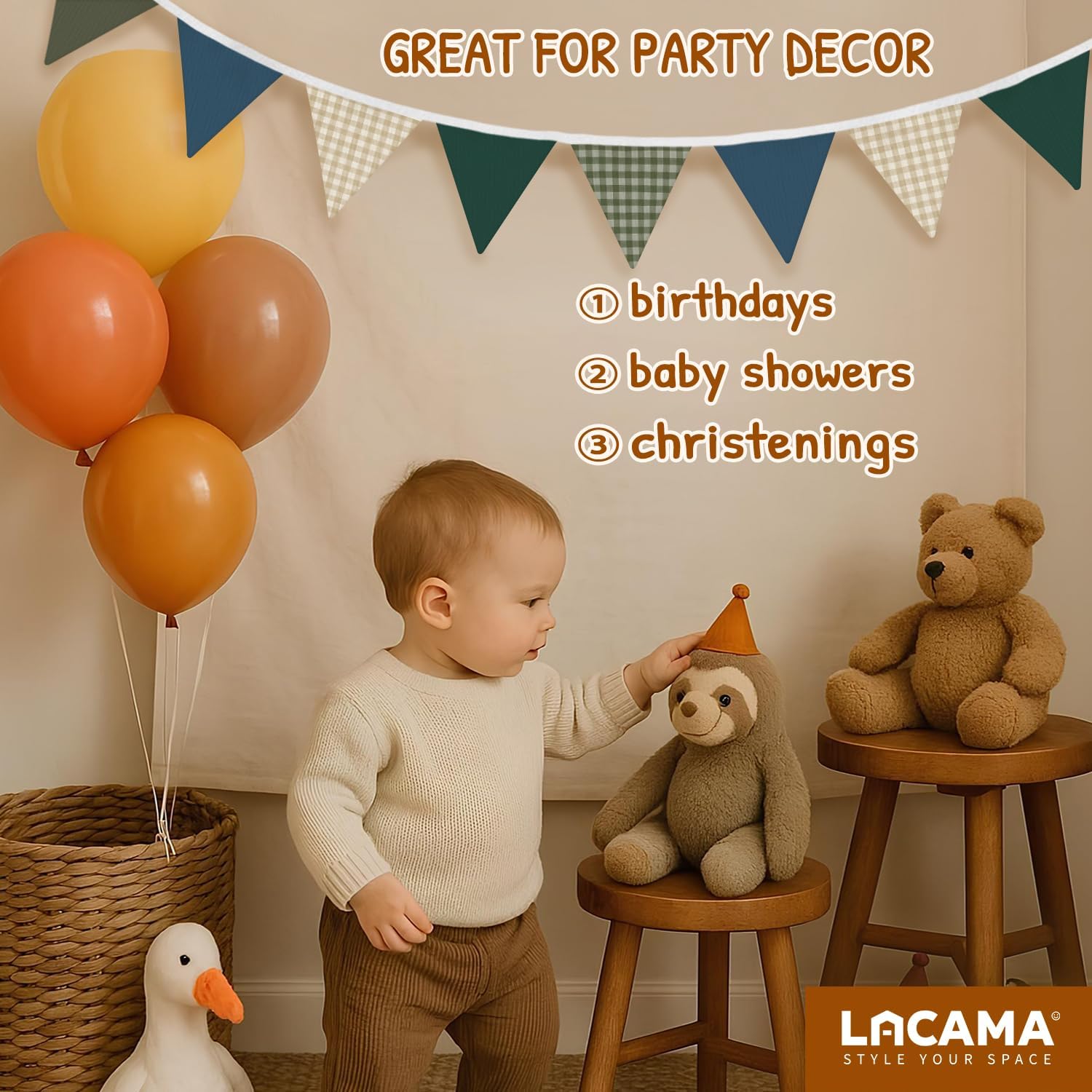 Lacama Boys Toddler Room Playroom Nursery Decor Flags