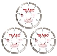 Vista 14 de Trabo Hoja de unión de diamante segmentada de mampostería de 14 pulgadas para cortar cemento, adoquines, hormigón con barras de refuerzo, piedra