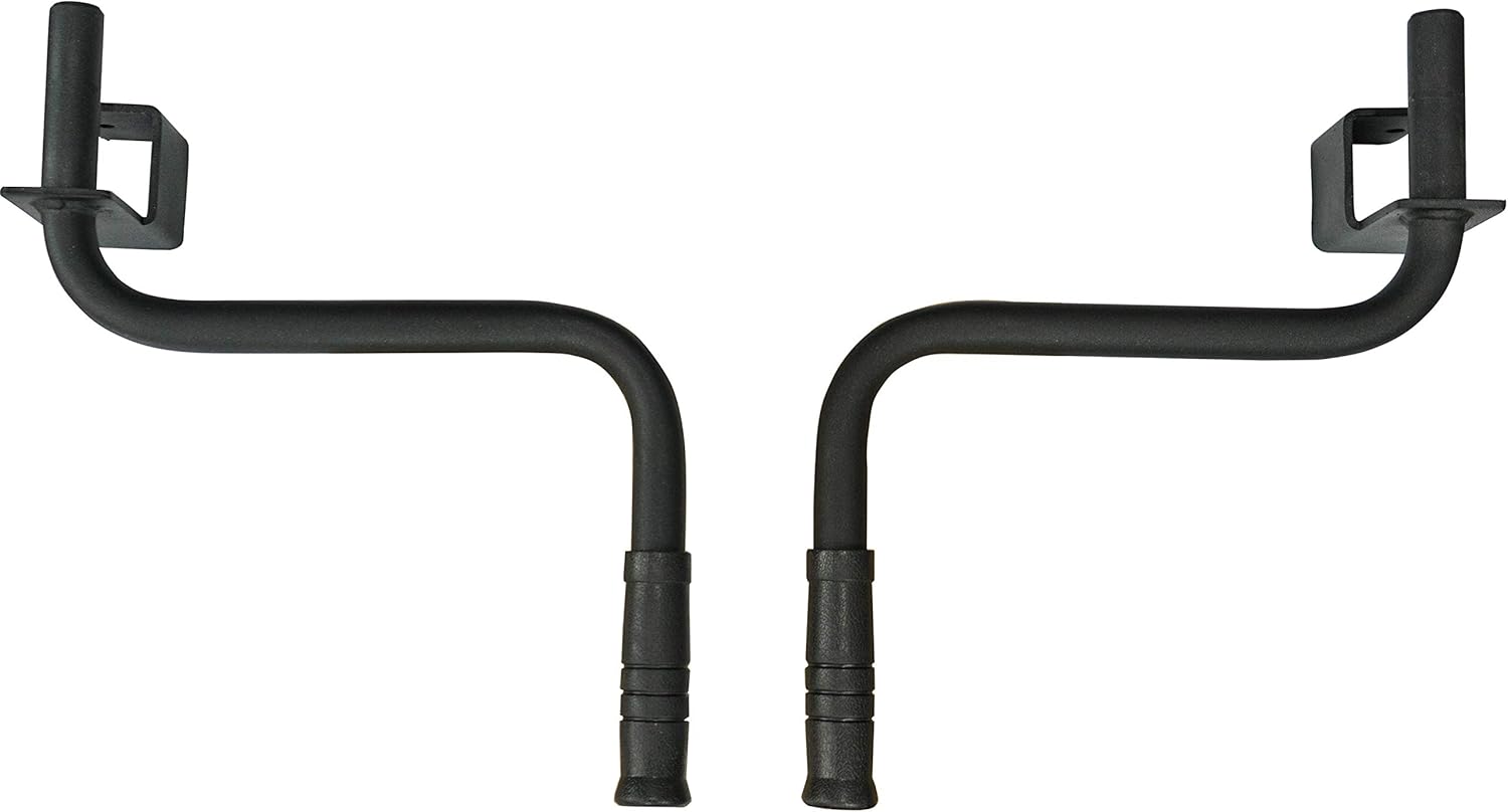Valor Fitness Power Rack Dip Handle Attachments with Multiple Fits - Options Compatible with 2" & 2.5" Uprights and 3" Rigs with 1" Hole - Strength Training Accessory