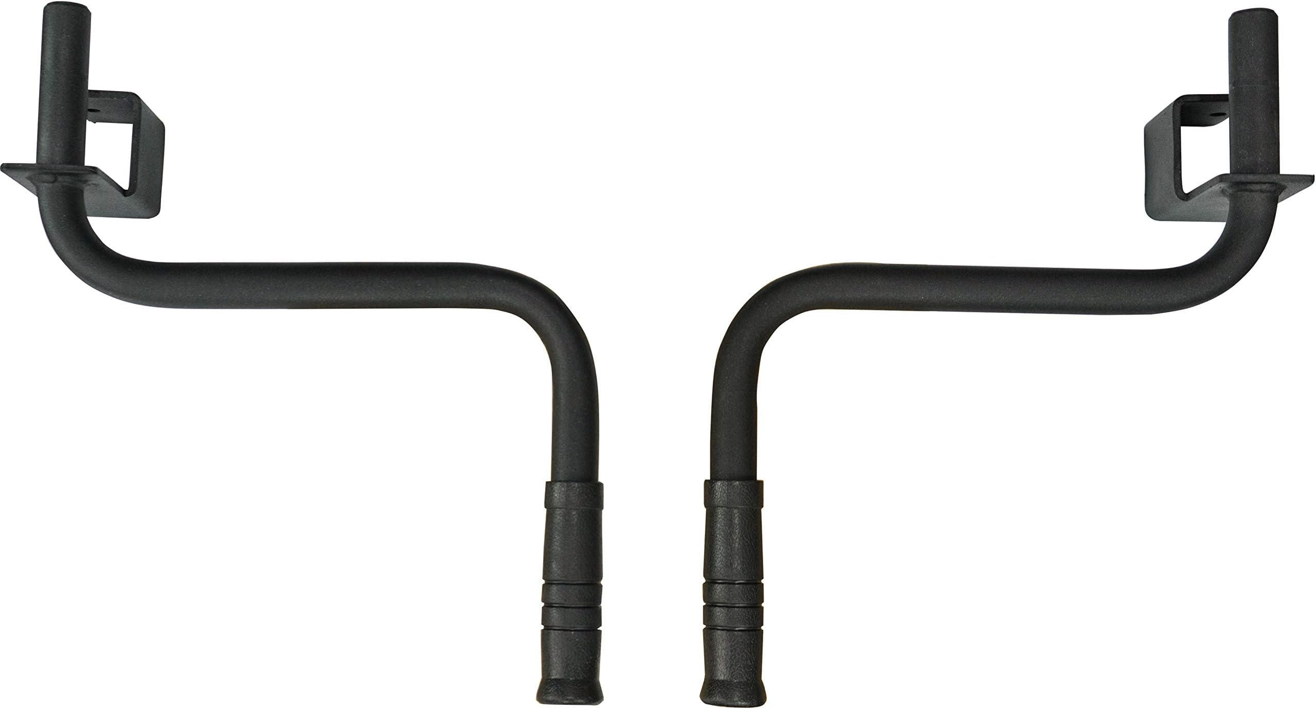 Valor Fitness Power Rack Dip Handle Attachments with Multiple Fits - Options Compatible with 2" & 2.5" Uprights and 3" Rigs with 1" Hole - Strength Training Accessory