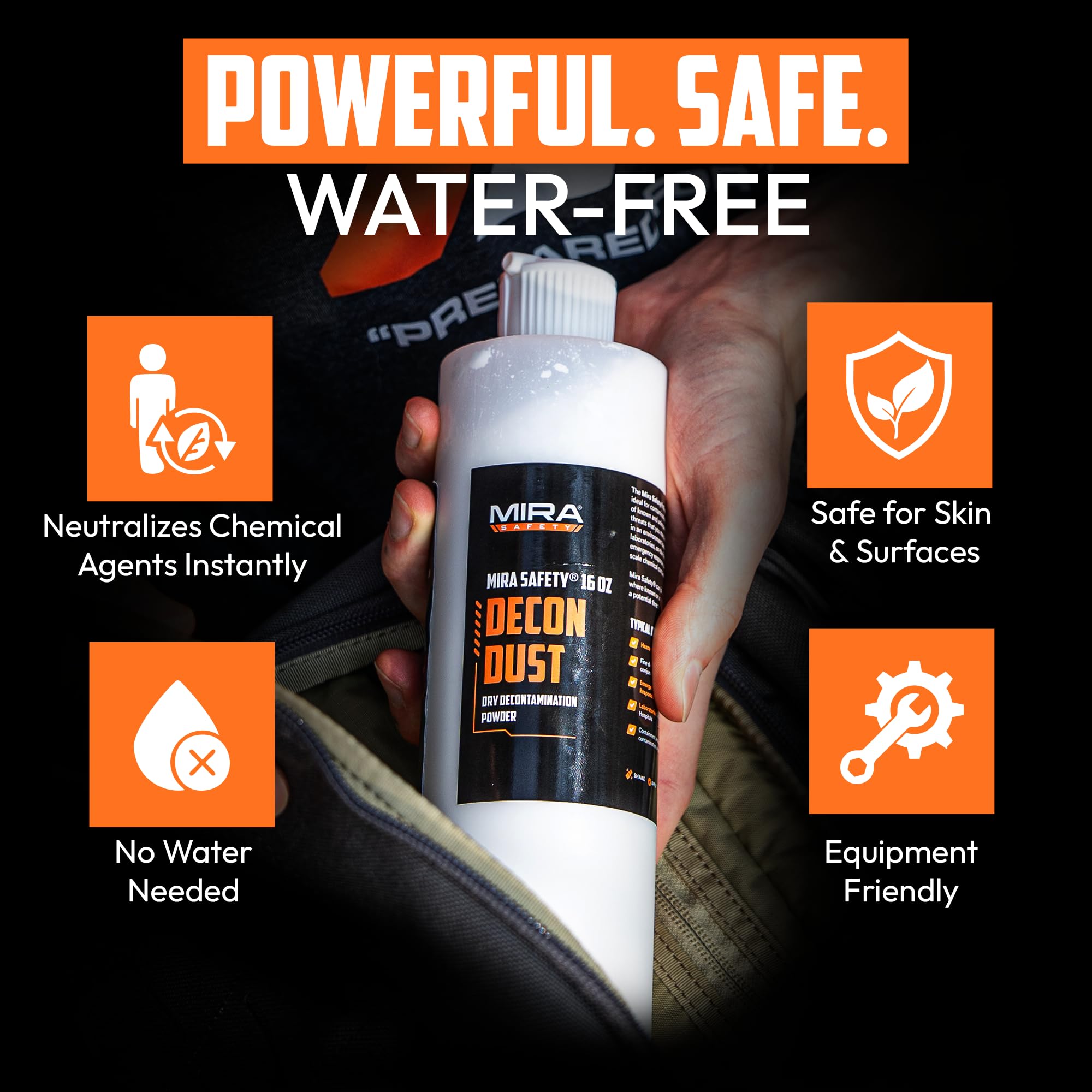 MIRA DeconDust: Waterless Chemical Neutralizer -2 MIRA DeconDust: Waterless Chemical Neutralizer -2