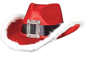Amscan Party City Christmas Santa Cowboy Hat: A Festive Headwear for Holiday Cheer