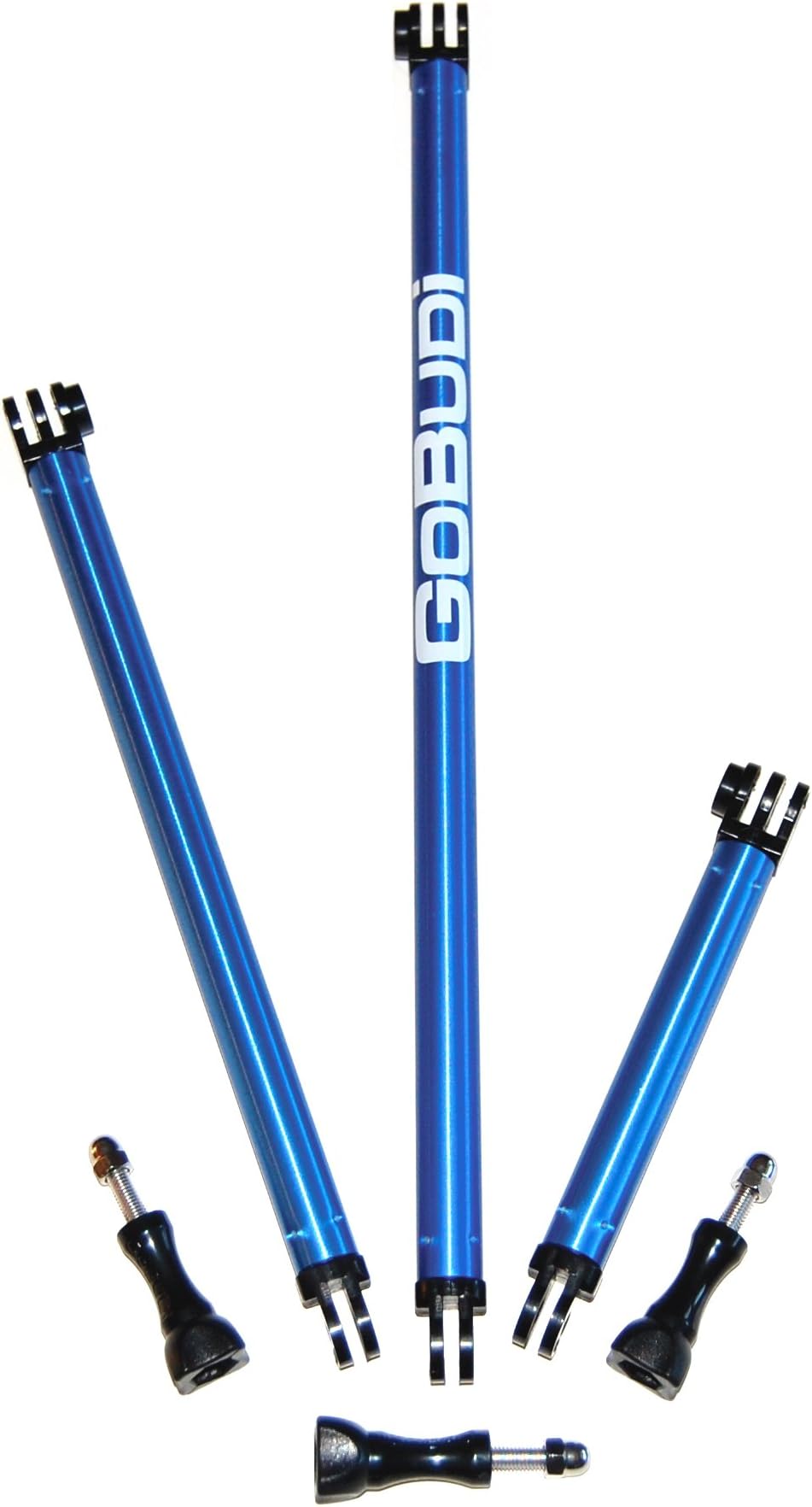 Extension Pole Set Compatible with All GoPro Hero Cameras, Includes Bolts (3 Fixed Set)