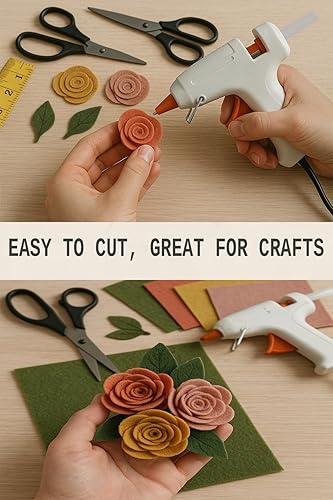 Miniatura 7 de Tela de tapicería de fieltro acrílico 32 burdeos por The Yard