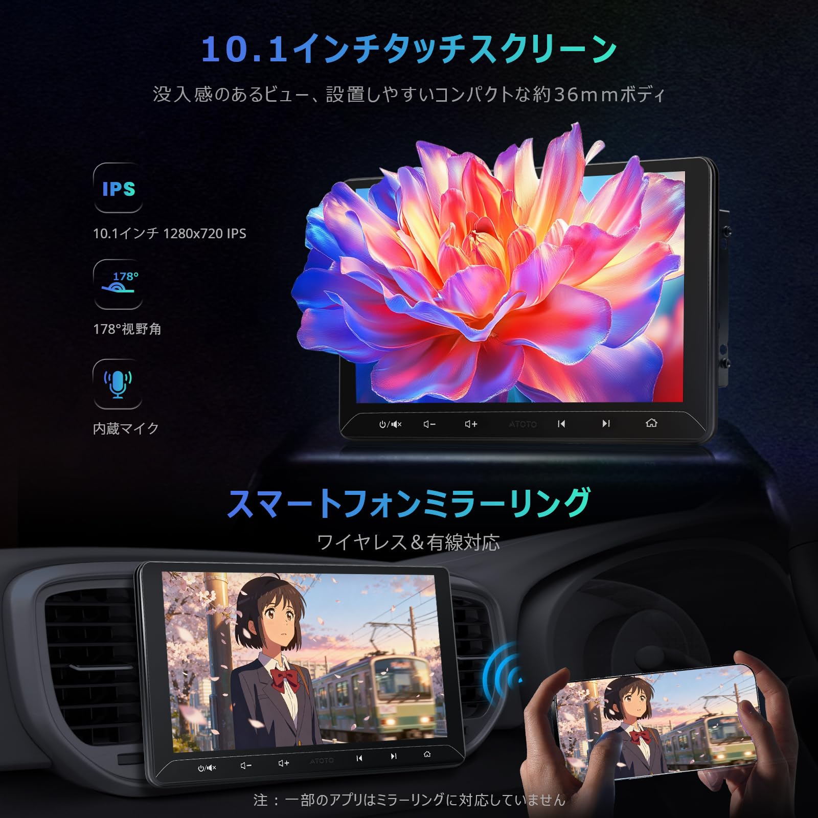 Amazon.co.jp: A5L 10.1インチ Androidナビ ディスプレイオーディオ