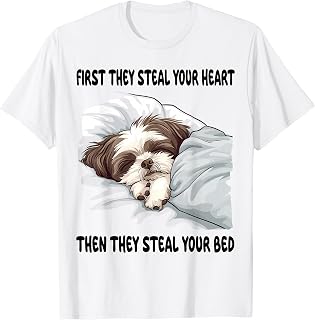 Shih Tzu Sleeping Pajamas Nightgown T-Shirt