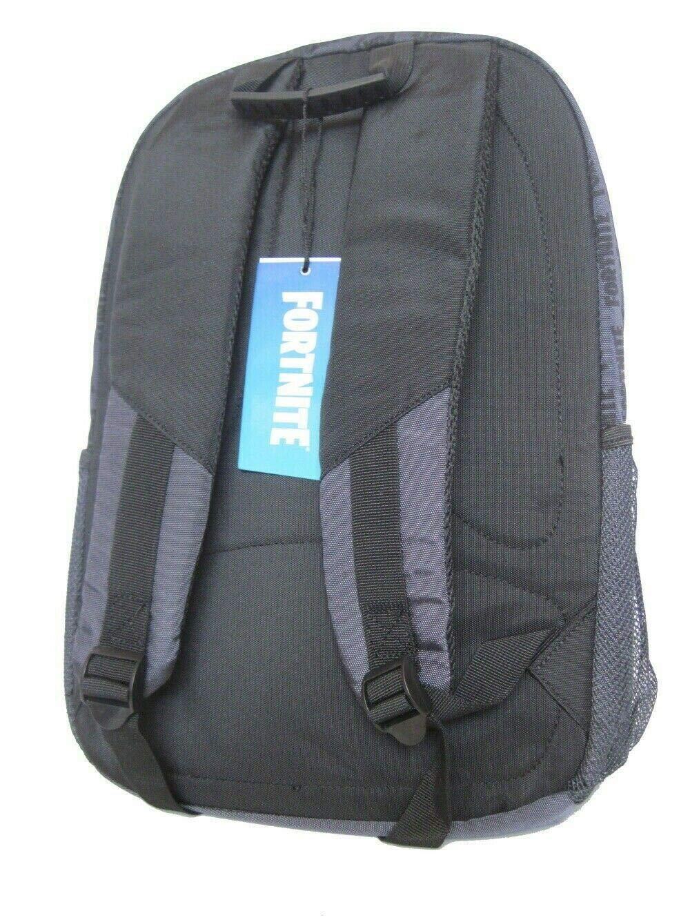 Panini spa Schoolpack Zaino Scuola Compatibile con Fortnite Nero 42x30x15 cm + Astuccio 3 Zip Completo