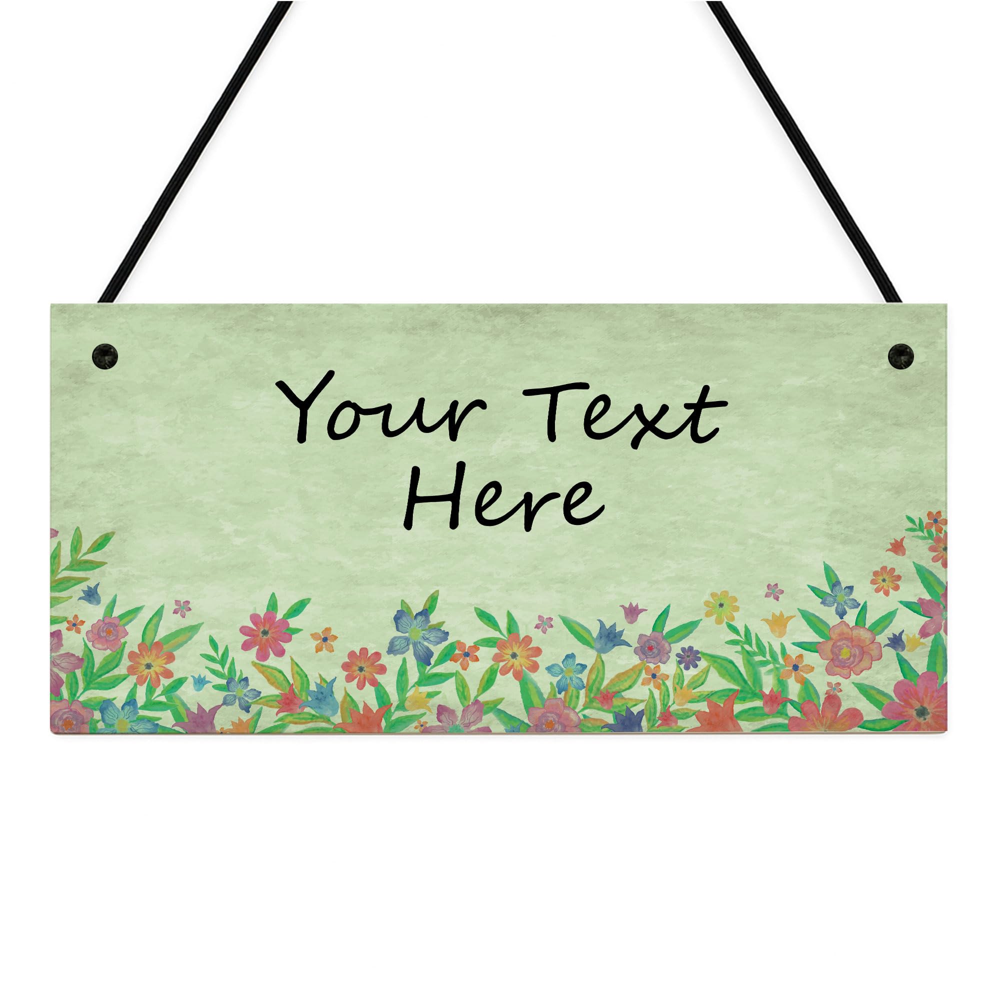 Red Ocean Garden Plaque Personalised Yard Sign Welcome Sign Door Wall Hanging Shed Plaque Home Decor Gardening With Any Text