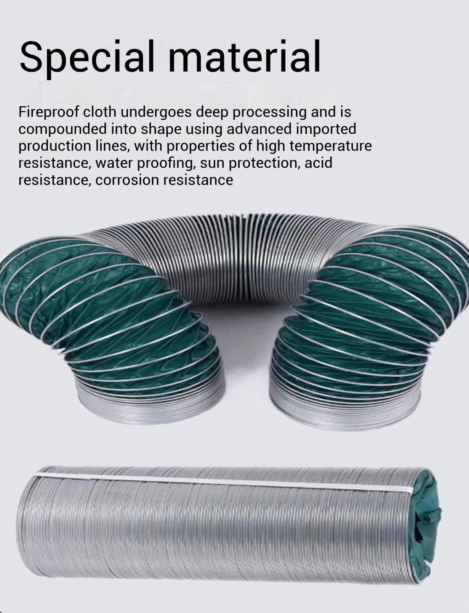 Tubo flessibile per ventilazione e aerazione, 10 m, ad alto flusso d'aria, leggero, per officine e serre