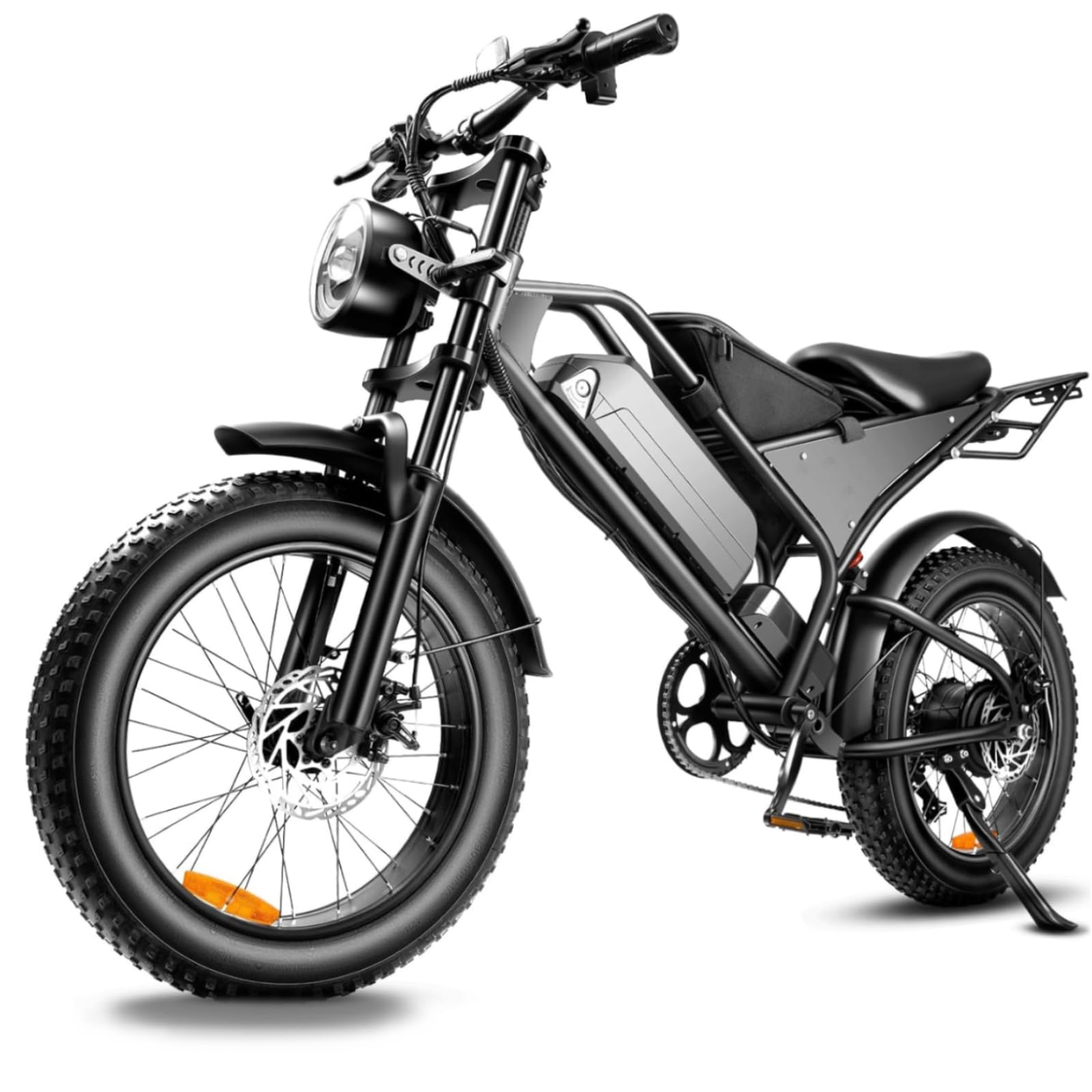 Vélo électrique pour adulte - Pour homme et femme - Batterie au lithium 48 V 18,2 Ah - Longue portée - 7 vitesses - Pour VTT, plage et neige