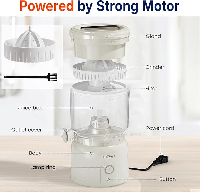 Extractor Eléctrico de Cítricos 90W con Motor de Alta Veloci miniatura 7