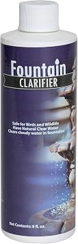 Fountain Water Clarifier - 8 Ounces - Water Treatment for Fountains & Birdbaths, Prevent White-Scale Buildup, Stains, Cloudy Water & Other Water Conditions