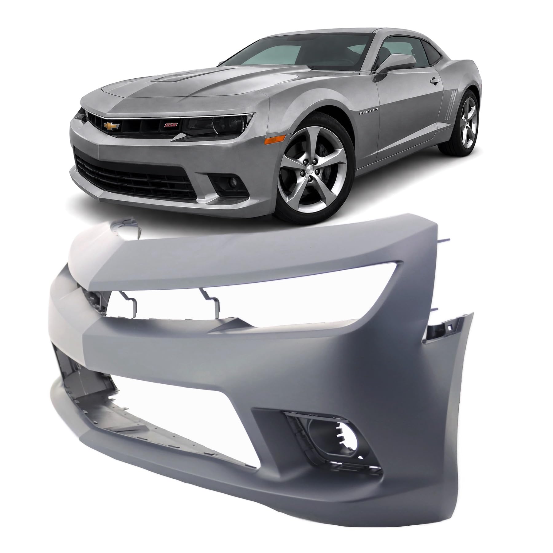FitParts Compatible with Chevrolet Camaro SS 2014–2015 Front Bumper Cover
