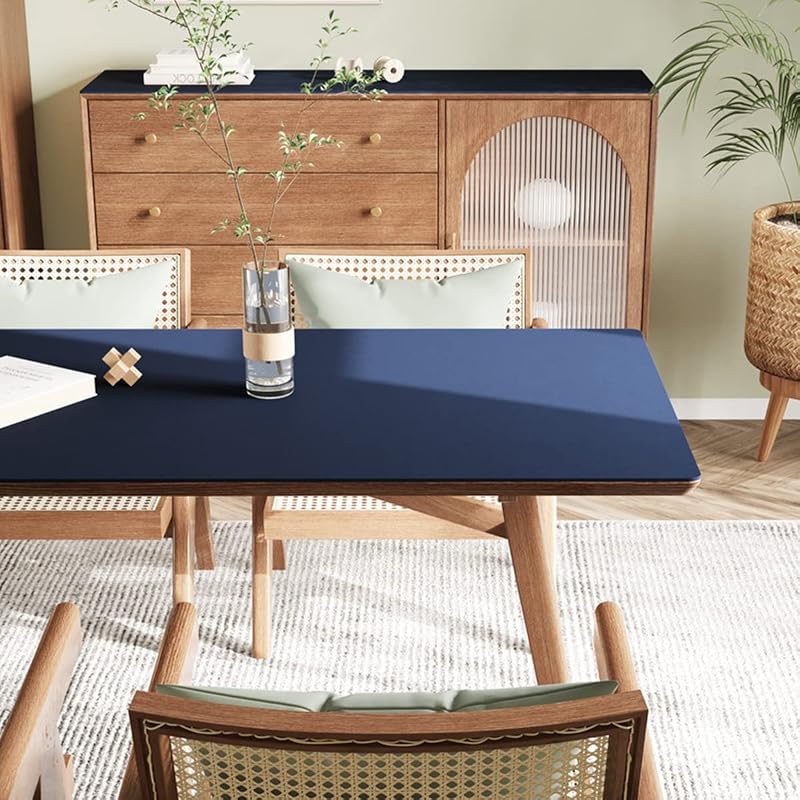 CIEEIN CIEHT PU Asztalfedő 90 x 160 cm - Fekete- Vízálló Asztali Védőfólia, Íróasztal Alátét, Hőálló Asztalvédő Lap,