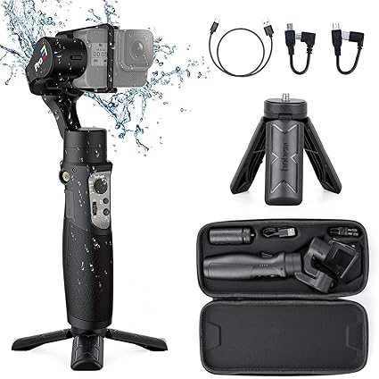 Amazon Hohem Isteady Pro 3 アクションカメラ用スタビライザー Gopro Hero 8 7 6 5 4 3 Dji Osmo Action用 3軸ジンバルスタビライザー 生活防水 スポーツモード 600度ロール撮影 Hohem Gimbal アプリ遠隔操作日本語 取説 1年間保証付き日本語サポート Hohem