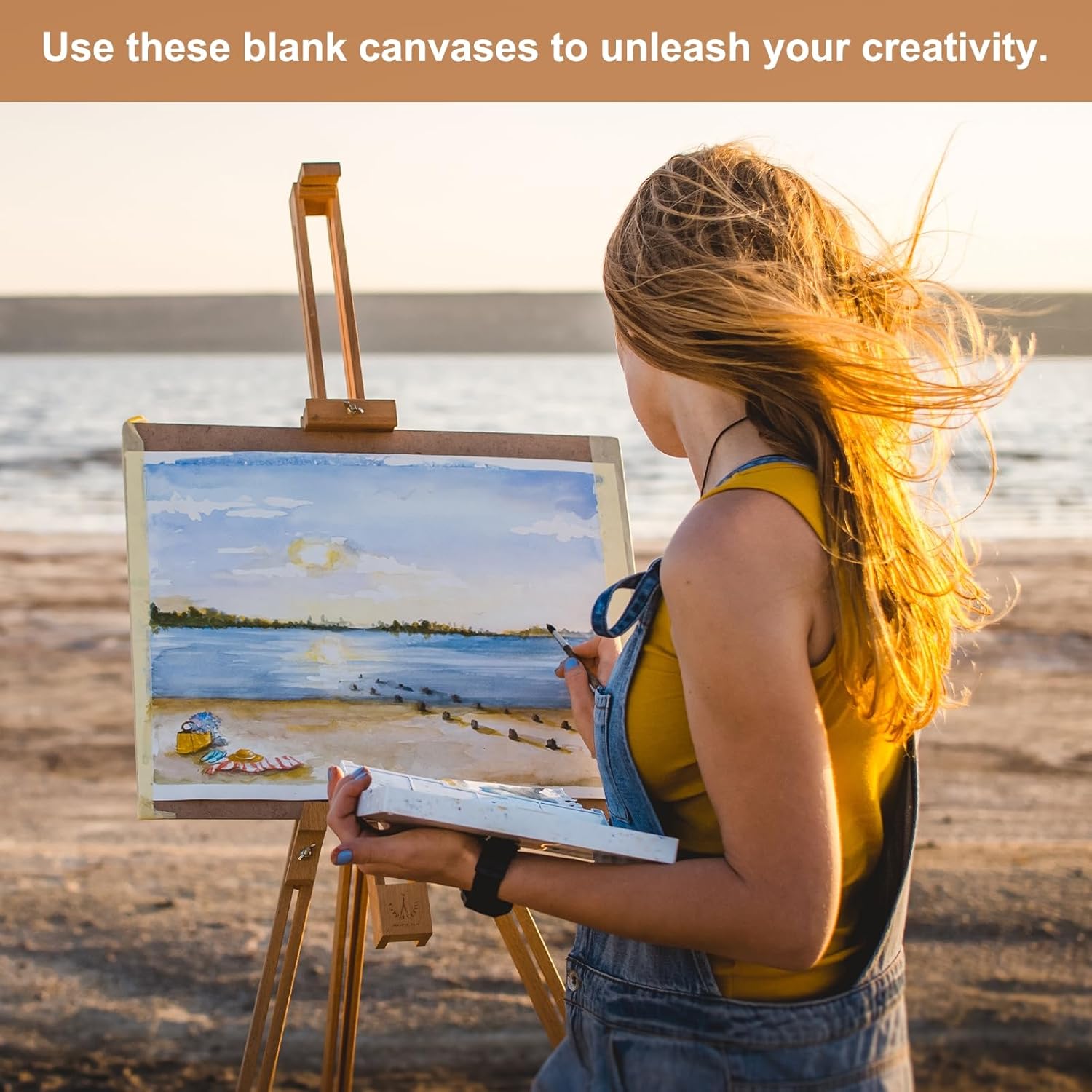 MECCANIXITY Canvas Boards for Painting, 8x16 Cotton Blank Primed Art Canvas Panels Acid-Free for Painting Supplies Oil Acrylic Tempera Watercolor Pouring Paint Artists(White, Pack of 5)