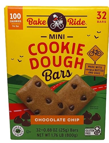 Mini Cookie Dough Bars, 32 Count (0.88 oz each)